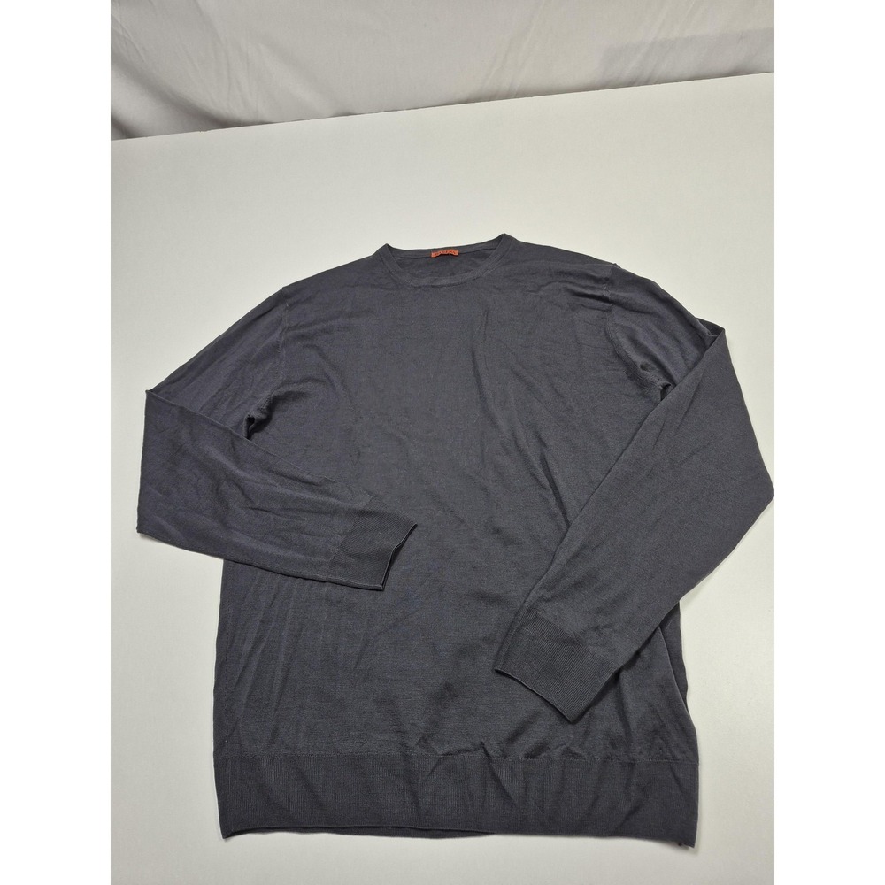 Barena Venezia Sweater Mens XL Gray Extrafine Merino Wool Crewneck Knit